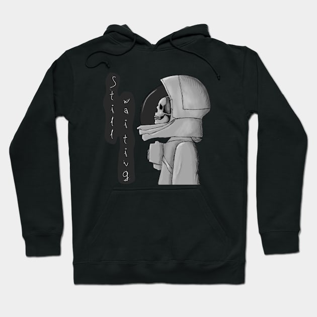 Astronaut skull Hoodie by Flint Prints